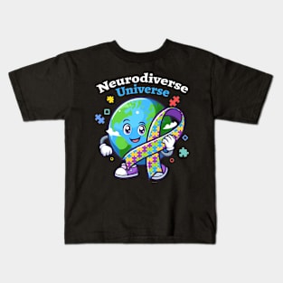 Neurodiverse Universe Autism Awareness Month Kids T-Shirt